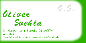 oliver svehla business card